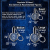 Keychain Heart 3D