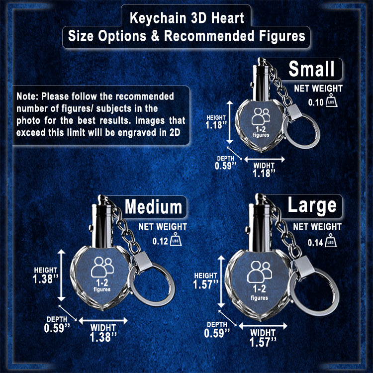 Keychain Heart 3D