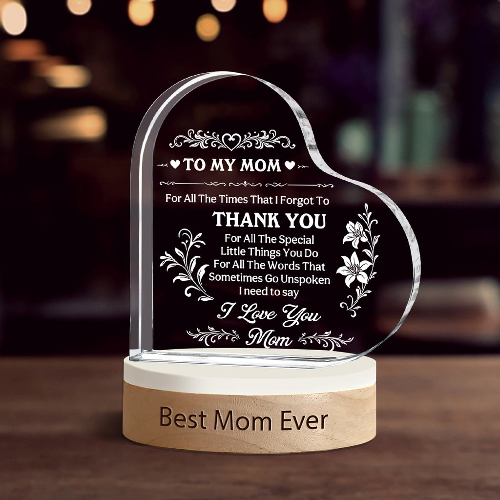 3D Crystal Heart Keepsake