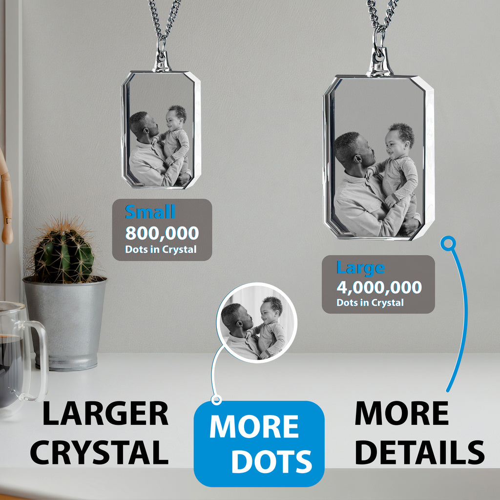 Necklace Rectangle 3D