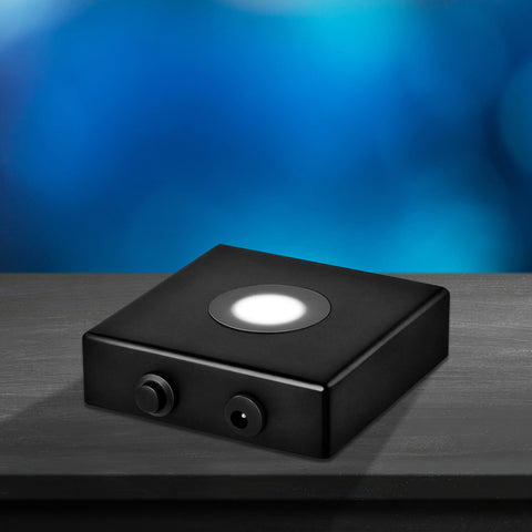 Small Black Wood Light Base (No custom text)