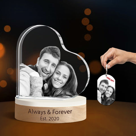 3D Crystal Heart Keepsake