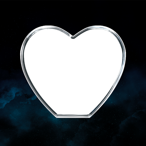 3D Crystal Heart Personalize