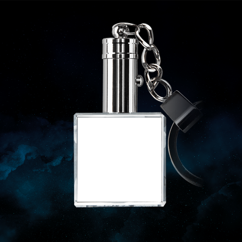 Keychain Square 2D Personalize